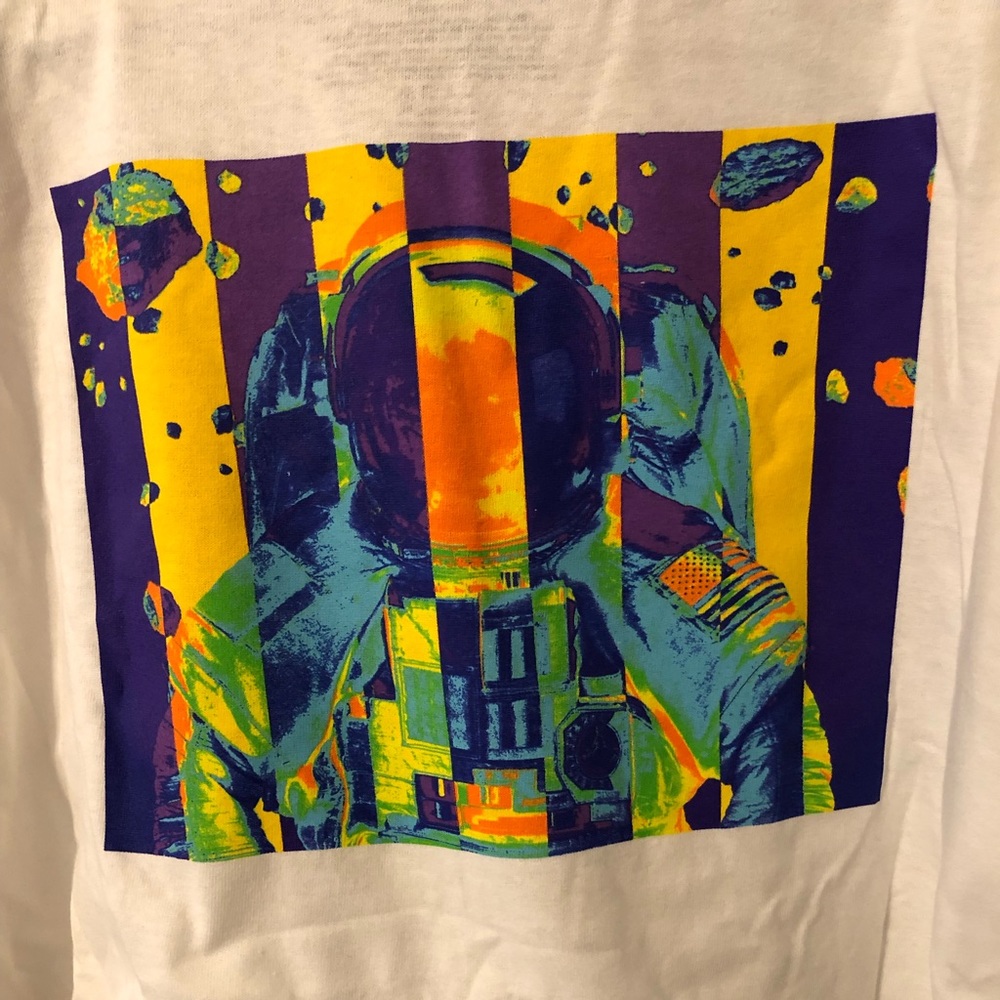 NASA T-shirt NWOT Size XL image: front and back.